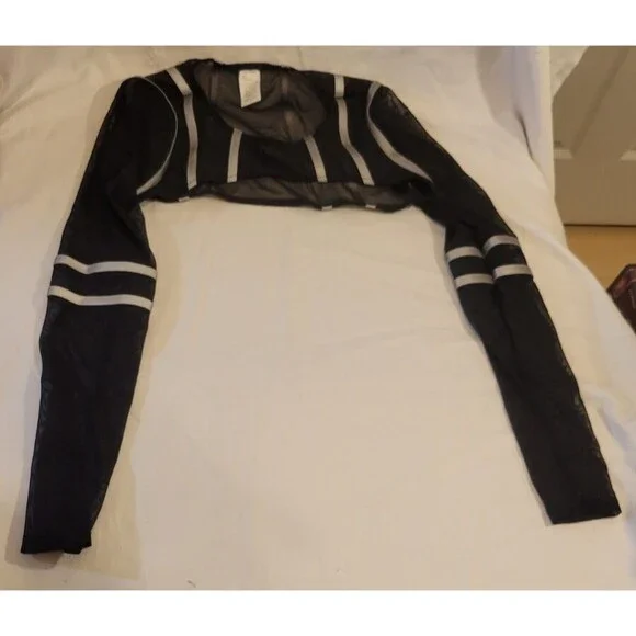 IHeartRaves SM Reflective Cargo Headbanger Sweatpants and Reflective Shrug Set - Picture 7 of 9